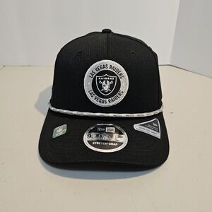 New Era Las Vegas Raiders Men's 9Seventy On-Field Stretch-Snap Rope Hat Black